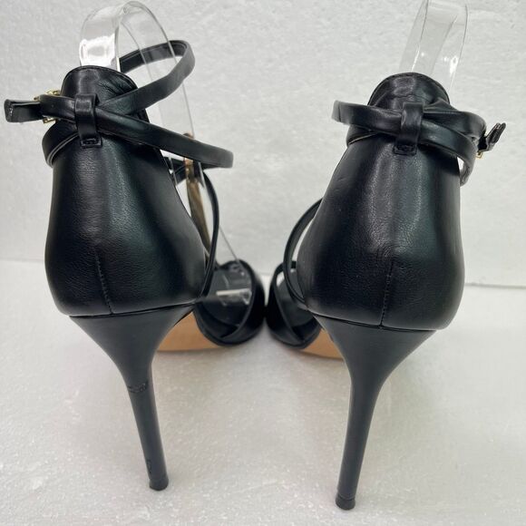 Brian Atwood X Express Gold Bar Wrap Around Heeled Sandals Women’s 8 #713 - Picture 5 of 12